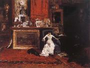 William Merritt Chase The Studio view oil